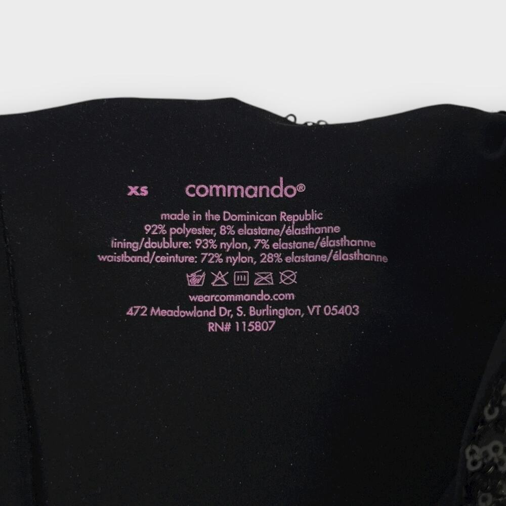 Commando Sequin Flare Leggings Black Size XS - Picture 4 of 7